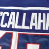 Gla Mit Mens 1980 USA Miracle On Ice Hockey Jersey # 17 Jack O'Callahan # 21 Mike Eruzione # 30 Jim Craig 100% Stitched Team USA Hockey Maglie Blu