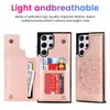 بالنسبة إلى Samsung Galaxy S22 Ultra Wallet Cases ، حامل البطاقة الجلدية PU FLIP FLIP FLIP COVERS FOR SAM-SUNG S21 FE S20 A73 A53 A33 A13