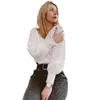 Maglioni da donna Maglioni solidi senza schienale Pullover Donna Autunno inverno Scollo a V Maglieria sexy Casual Croce Mohair Allentato Strada lavorata a maglia Femme