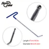 Professional Hand Tool Sets PDR Tools 1 Pcs Blue Color Rods Hooks 47cm Length 8mm Diameter Car Crowbar Auto Body Dent Repair
