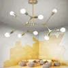 Pendant Lamps LED Living Room Lights Nordic Modern Branch Tree Iron Hanglamp For Bedroom Study Dining Home Deco Hanging Lamp