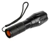Iluminação LED Ultra Brilhante Mini Tocha Tocha T6 Zoomable 5 Modos 18650 Bateria recarregável para acampar tática