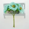 Dekorative Blumen, schöne künstliche Kunsthandwerk, süße kleine frische Heimdekoration, 3,5 cm Stoff, Sonnenblumen-Simulationsstrauß