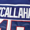 Gla Mit Mens 1980 USA Miracle On Ice Hockey Jersey # 17 Jack O'Callahan # 21 Mike Eruzione # 30 Jim Craig Hockey Jerseys S-XXXL En Stock Bleu Blanc