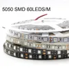 스트립 12V UV 자외선 395-405NM LED 스트립 블랙 라이트 SMD 60LED/M 방수 리본 테이프 램프 DJ 형광 파티 1-5M
