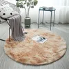 Carpets Pink Round Carpet Nordic Ins Style Gradient Colorful Rug For Living Room Bedroom Rugs Fur Mats Large Size Hanging Basket Mat