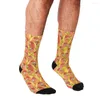 Chaussettes pour hommes drôles hommes Harajuku Lutino pêche visage Lovebird dessin animé imprimé heureux Hip Hop nouveauté Skateboard équipage décontracté fou