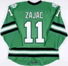 Gla North Dakota Hockey Jersey 5 Chay Genoway 11 Darcy Zajac 29 Brock Nelson Men's 100% zszyty walka Sioux Dakota College Hockey Jerseys