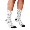 Chaussettes pour hommes drôles hommes Harajuku motif de seins colorés imprimé heureux Hip Hop nouveauté planche à roulettes équipage décontracté fou