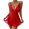 2023 Vêtements de nuit pour femmes Chemise de nuit sexy Femme Grande taille Lingerie érotique Transparent Mesh Pyjamas Ensemble Dentelle Chemise de nuit Porno Sleepware pour le sexe