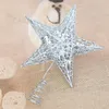 Dekoracje świąteczne Tree Topper Star Decor Home Lighted Xmas Sparling Matering Party Rotatingmetal Walentynki Stojak Gloden