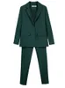 Trainingspakken voor dames Werkbroekpakken OL 2-delige set voor dames Business Interview Suit Set Uniform Slanke blazer en kokerbroek Kantoordamespak 220924