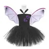 Halloween-Kostüm-Kleider für Kinder, Baby-Schmetterling, Kinderkleidung, europäisches und amerikanisches Kinderkleid, Pompous 2021, schwarzes ärmelloses Mädchen-Set