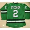 Gla Mit North Dakota Hockey Jersey 2 Stecher 9 Caggiula 16 Brock Boeser 33 Cam Johnson 100% сшитые боевые боевые майки Sioux Dakota Hockey