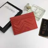 Luxury Designer Top Card Holder äkta läderväska Fashion Womens Men Purses Mens Key Ring Credit Coin Mini Wallet Bag Charm Frame