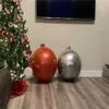 Kerstdecoraties 45 cm Kerstmis opblaasbaar gedecoreerde bal gemaakt PVC Giant geen lichte grote ballen boomdecoraties buiten speelgoedbal weerweerbestendig G220924