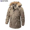 Mens Down Parkas Mantors Winter Coat Thicken huva päls i pälsen Casual Jacket Löstagbar hatt fleece varm manlig vindtät ytterkläder 220923