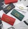 V-plånböcker Modedesigners Plånbok dam i äkta läder Plånböcker av högsta kvalitet i italiensk stil Handväskor Paris Korthållare Clutch D