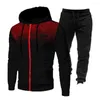 Тренажерный зал 1 Set Sporty Men Outfit с длинным рукавом молния