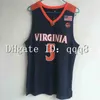 Uf ncaa virginia Cavaliers jerseys 5 kyle cara 12 de'andre hunter uva camisa de basquete universitária Branca azul s-xxxxl