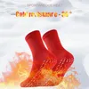 Sports Socks 3 Pairs Self Heating Therapy Magnetic Tourmaline Pain Relief Woman Men Fir Sock