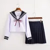 衣料品セット2022日本/韓国のセーラースーツコスプレ衣装学校の制服かわいい女の子JK学生トップスカート。