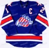 Gla MitNess Personnalisé Rochester Americans Hockey Jersey AHL Matej Pekar Ryan Scarfo Brendan Warren Brett Murray Casey Fitzgerald Josh