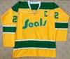 Gla Custom NCAA sigilli d'oro vintage College Hockey jersey 27 gilles meloche 9 ivan boldirev 22 joey johnston 10 ted hampson 8 walt mckechnie