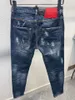 Designerskie dżinsowe dżinsowe dżinsy spodnie bawełniane chude dżinsy dla mężczyzn