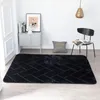 Carpets Entrance Carpet Nordic Non-slip Flannel Embossed 3D Door Mat Grid Pattern Custom Made Bedroom Rug Livingroom Bathroom Floor