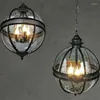 Vintage na poddaszu global globalny lampki lampki retro wodoodporne dekoracje ogrodowe żelazna szklana kulka Lampa E27 Lampa zewnętrzna