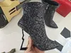 22ss woman in pelle caviglia bootsbooties opyum 100 comodo versatile all'interno della lettera zip stivali a ruota alta 5291719