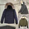 Herren-Daunenparkas, Herren-Wintermäntel, Daunenjacke, Outdoor, weiße Ente, dicke Parkas, Oberbekleidung, großer echter Wolfspelz, mit Kapuze, Fourrure-Jacken, Mantel, Hiver-Parka, Doudoune-Mode