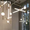 Lampy wiszące proste postmodernistyczne lampy kreatywności oświetlenie żyrandol oświetlenie LED Loft Decor Decor Opp.