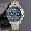 TOP hommes montres de créateurs pour montre de plongée pour hommes étanche mouvement à quartz VK fonction de synchronisation qualité en acier pur 43mm-12mm c3 meilleure qualité