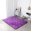 Carpets Entrance Carpet Nordic Non-slip Flannel Embossed 3D Door Mat Grid Pattern Custom Made Bedroom Rug Livingroom Bathroom Floor