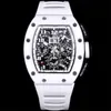 011 MONTRE DE LUXE 7750 Chronograph Mechanical Movement Case Case Rubber Strap Luxury Watch Mens Watches Wristwatches Relojes