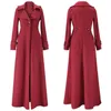 Women's Wool Blends European and American Women's Clothing Autumn and Winter Style Woolen Coat High Collar 220924