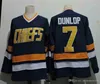 Gla Mit Hanson Brothers Charlestown Mens 16 Jack Hanson 17 Steve 18 Jeff #7 dunlp 1 LEMIEUX 3 Killer Slap Shot Movie Jerseys