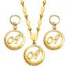 Pendentif Colliers Anniyo Lettres Cursives Hawaïennes Chaîne Initiale pour Femmes Boule Perles Lettre Anglaise Bijoux Femmes Filles # 135006 220924