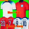 2022 Maglie da calcio Kane Foden 22/23 Home National Football Englands Sterling Saka Rashford Shirt Barkley Sancho Mount Grealish Men Kit Kit Uniforms Football