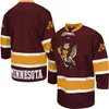 College Hockey nosi NOWOŚĆ College Hockey nosi 2022 Frozen Four Championship Minnesota Golden Gophers Stitched Hockey Jersey Custom 31 Jeff Frazee 34 Kellen Brigg