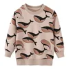 Pull Sautant Mètres Arrivée Automne Garçons Filles Sweats Coton Baleine Imprimer Vente Enfants Vêtements À Manches Longues Sport Chemises 220924