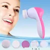 5in1 Scrubs de face elétrica Face Multifuncional Facial Cleanser Face Washer Massager Beauty Instrument Poroso Limpador