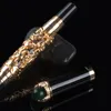 Fountain Pens Jinhao Golden Dragon King Fine Pearls Set 18kgp Nib Fountain Pen Zwart White Gray For Business Office Keuze cadeau 220923