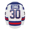 Gla C202 Mens 17 Jack O'Callahan 1980 Team Hockey Jersey 21 Mike Eruzione 30 Jim Craig Miracle Sur Alternate Year Vintage Jersey