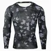 Men's T Shirts Men's Thermal Underwear Long-sleeved Warm Camouflage Long Winter Compression T-shirt Quick-drying