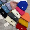 Moda Cashmere Knited Baseball Cap Carting Designer Beanie Hat Men Women Street Tide Hat Hat Color Ball Caps Chap￩us 12 Cor 12 Cor