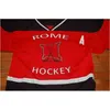 Maglia da hockey Gla Mit # 17 Summit High School New Jersey Maglia da hockey 100% ricamata rossa VINTAGE
