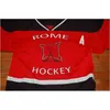 GLA MIT VTG-1990S Breck Minnesota High School Game Weried Hockey Jersey 100% Sömda broderier Hockeytröjor